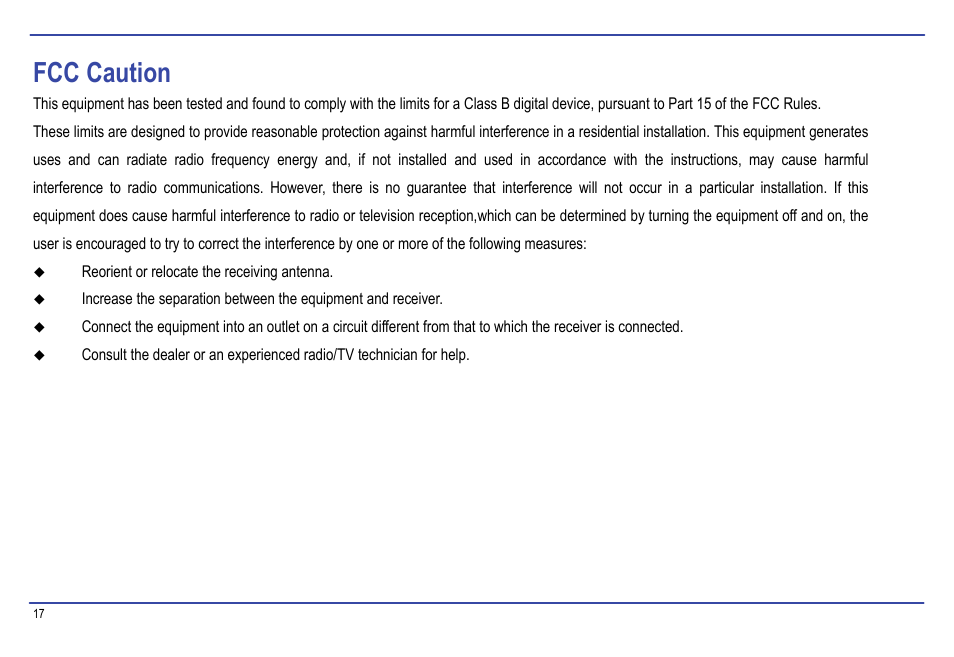 Fcc caution | Nextar MA177 User Manual | Page 20 / 23