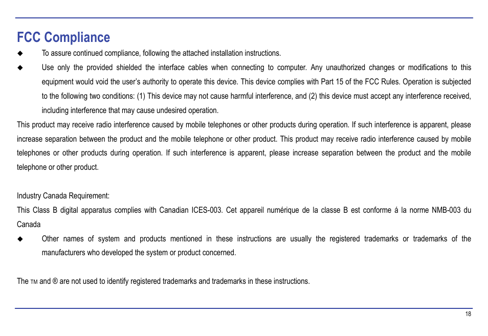 Fcc compliance | Nextar MA177 User Manual | Page 21 / 23