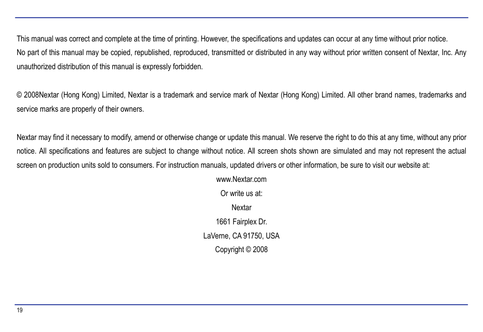 Nextar MA177 User Manual | Page 22 / 23