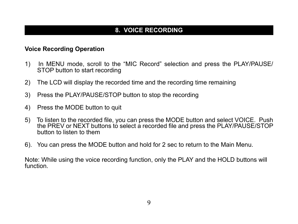 Nextar MA110 User Manual | Page 11 / 25