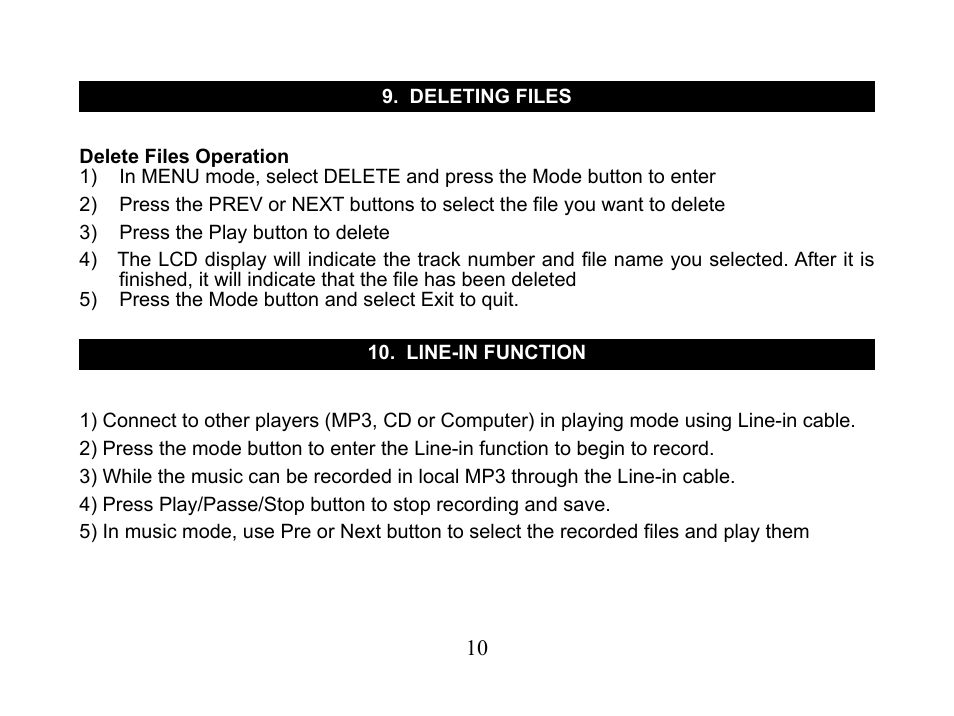 Nextar MA110 User Manual | Page 12 / 25