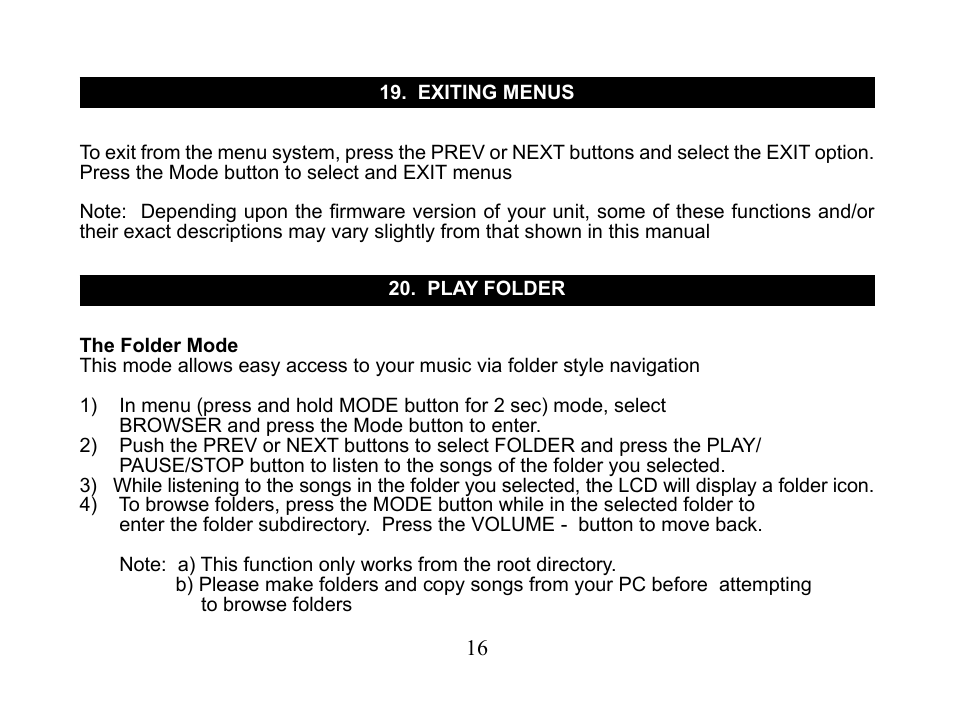Nextar MA110 User Manual | Page 18 / 25