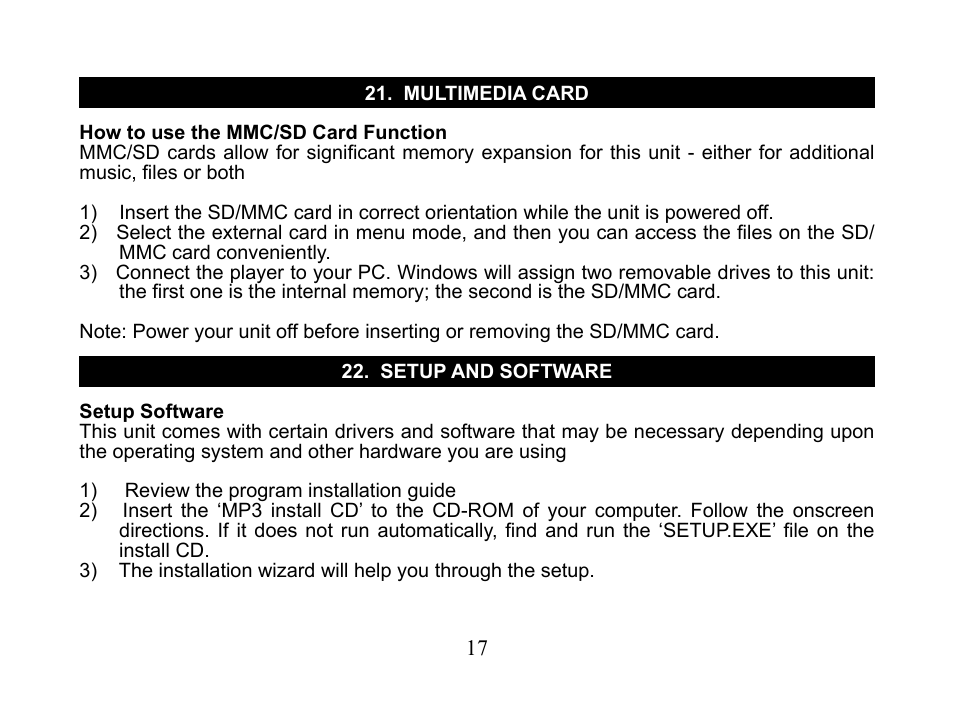 Nextar MA110 User Manual | Page 19 / 25