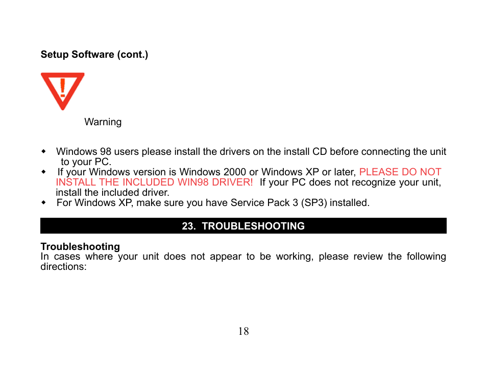 Nextar MA110 User Manual | Page 20 / 25