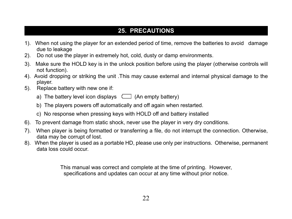 Nextar MA110 User Manual | Page 24 / 25