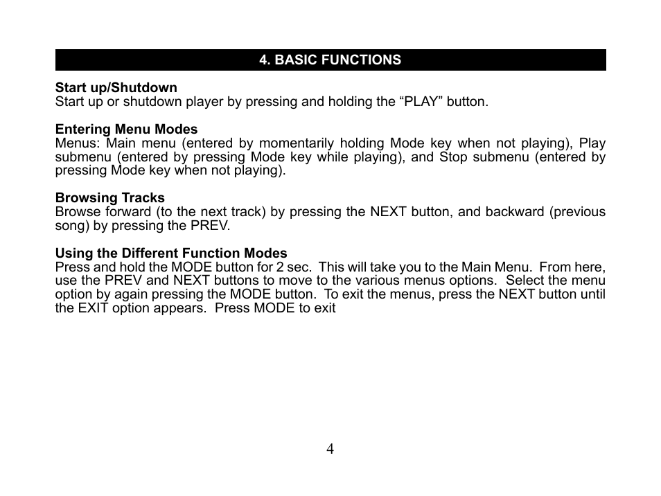 Nextar MA110 User Manual | Page 6 / 25