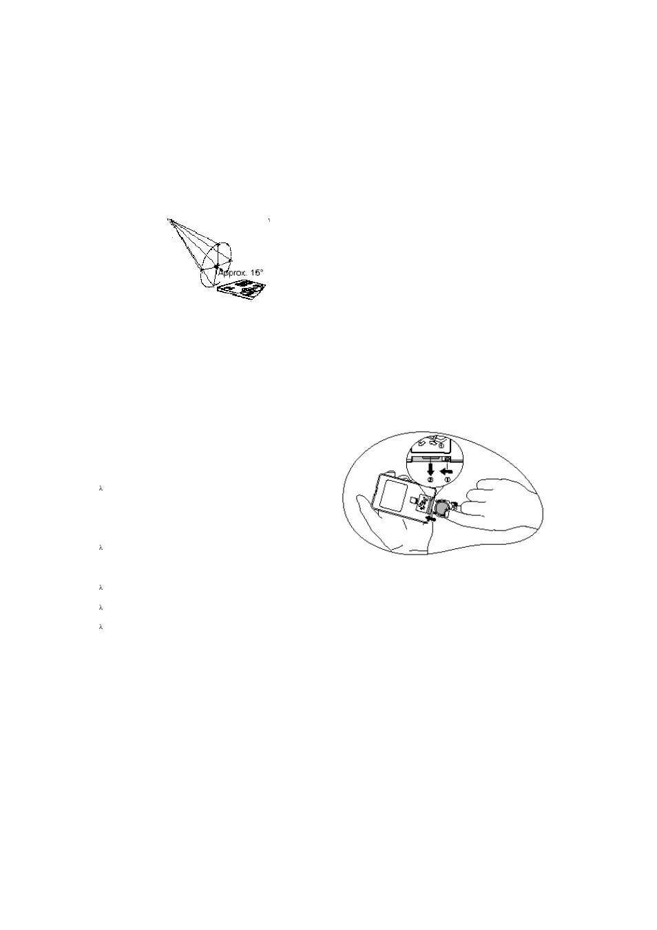 Remote control effective range, Replacing the remote control battery | Nextar XPJ User Manual | Page 11 / 25