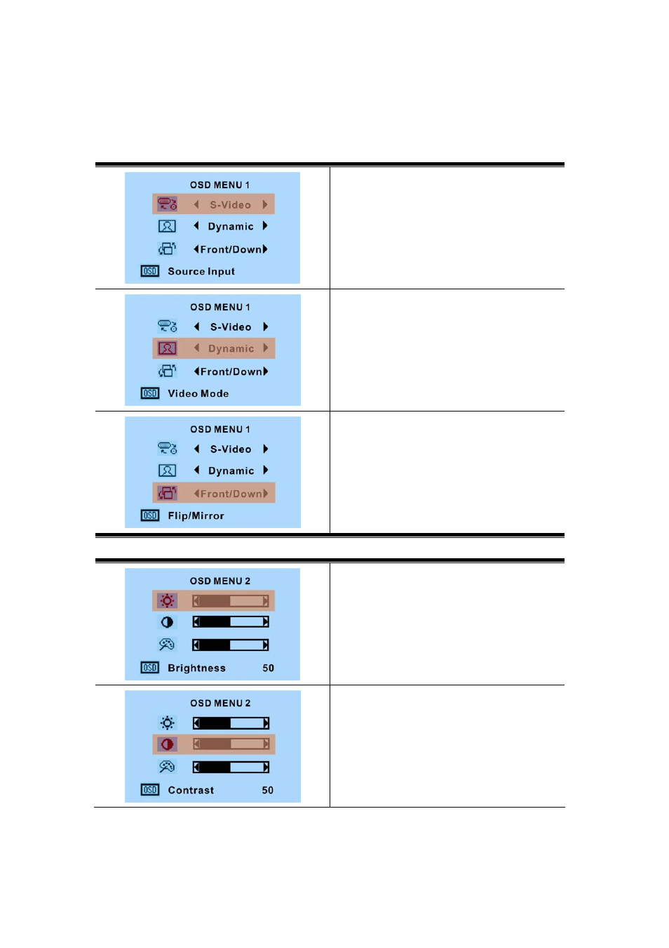 Enu operation, Menu operation | Nextar XPJ User Manual | Page 16 / 25