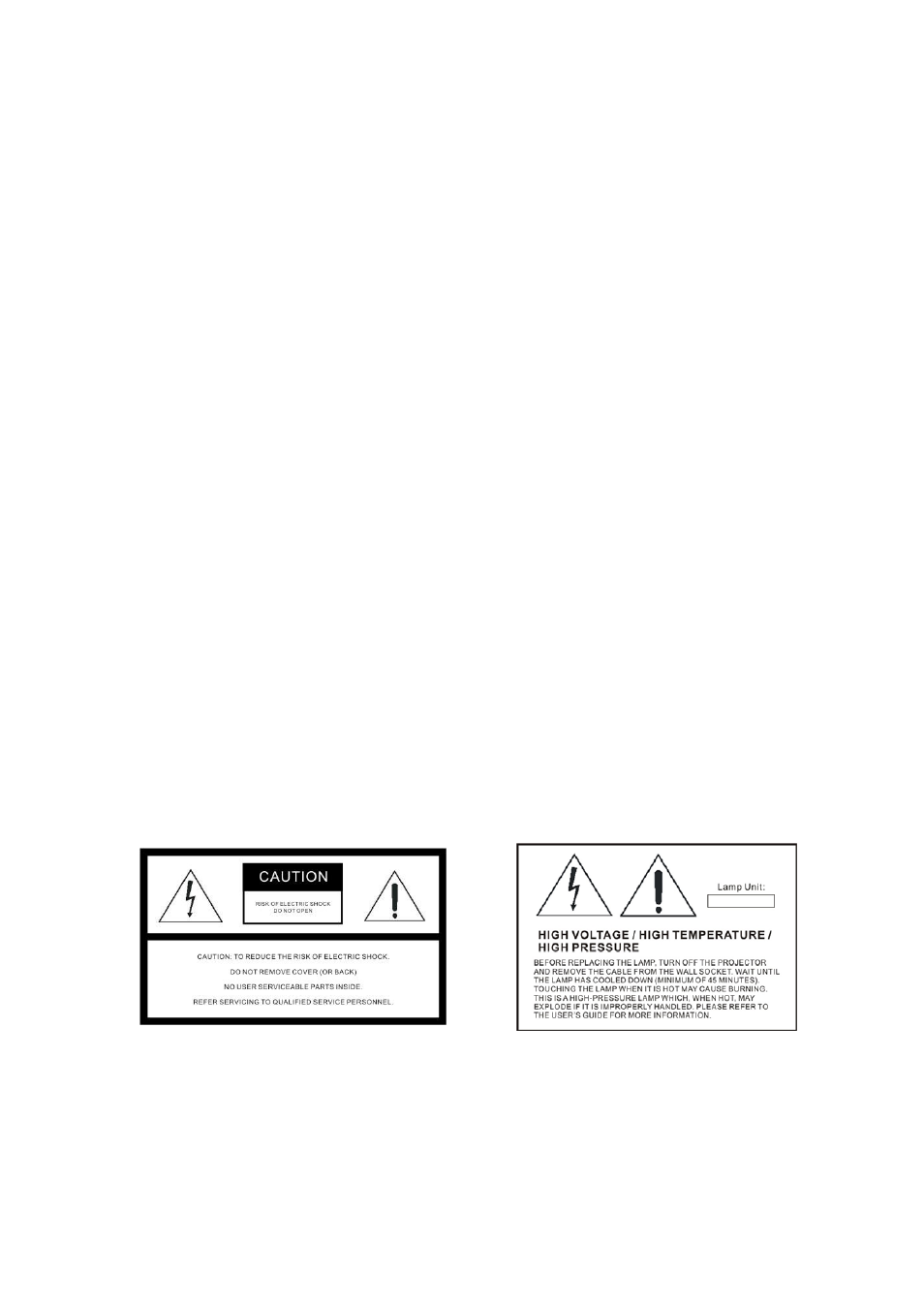Warning statement | Nextar XPJ User Manual | Page 2 / 25