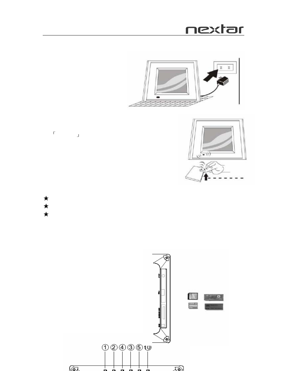 Preparation, Key features and remote control key functions | Nextar N7-105 User Manual | Page 5 / 17