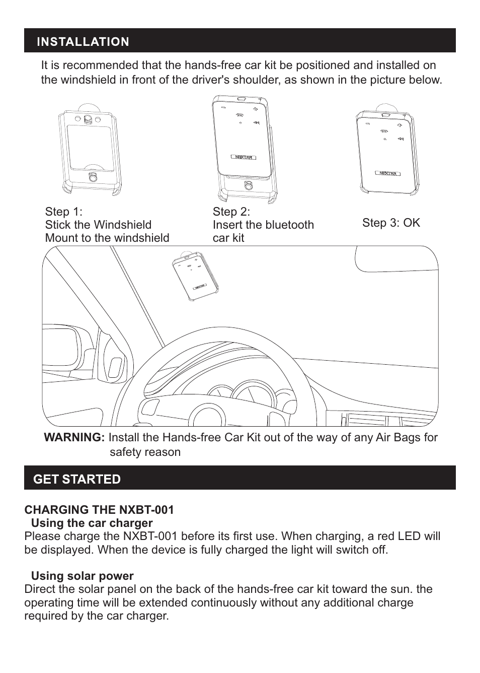 Nextar NXBT-001 User Manual | Page 4 / 10