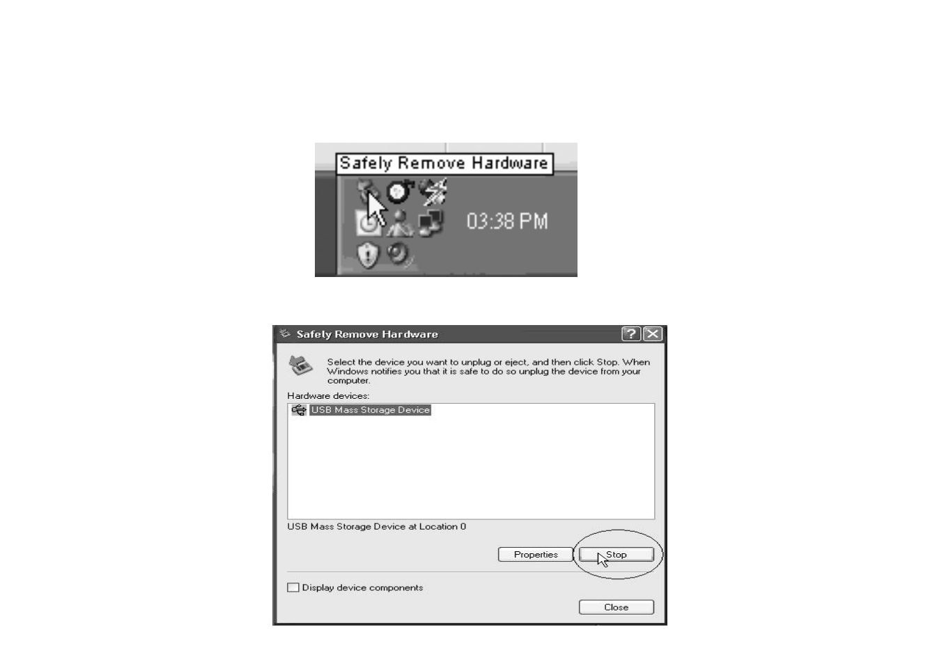 3 remove from usb port, Remove from usb port | Nextar MA750 User Manual | Page 13 / 57