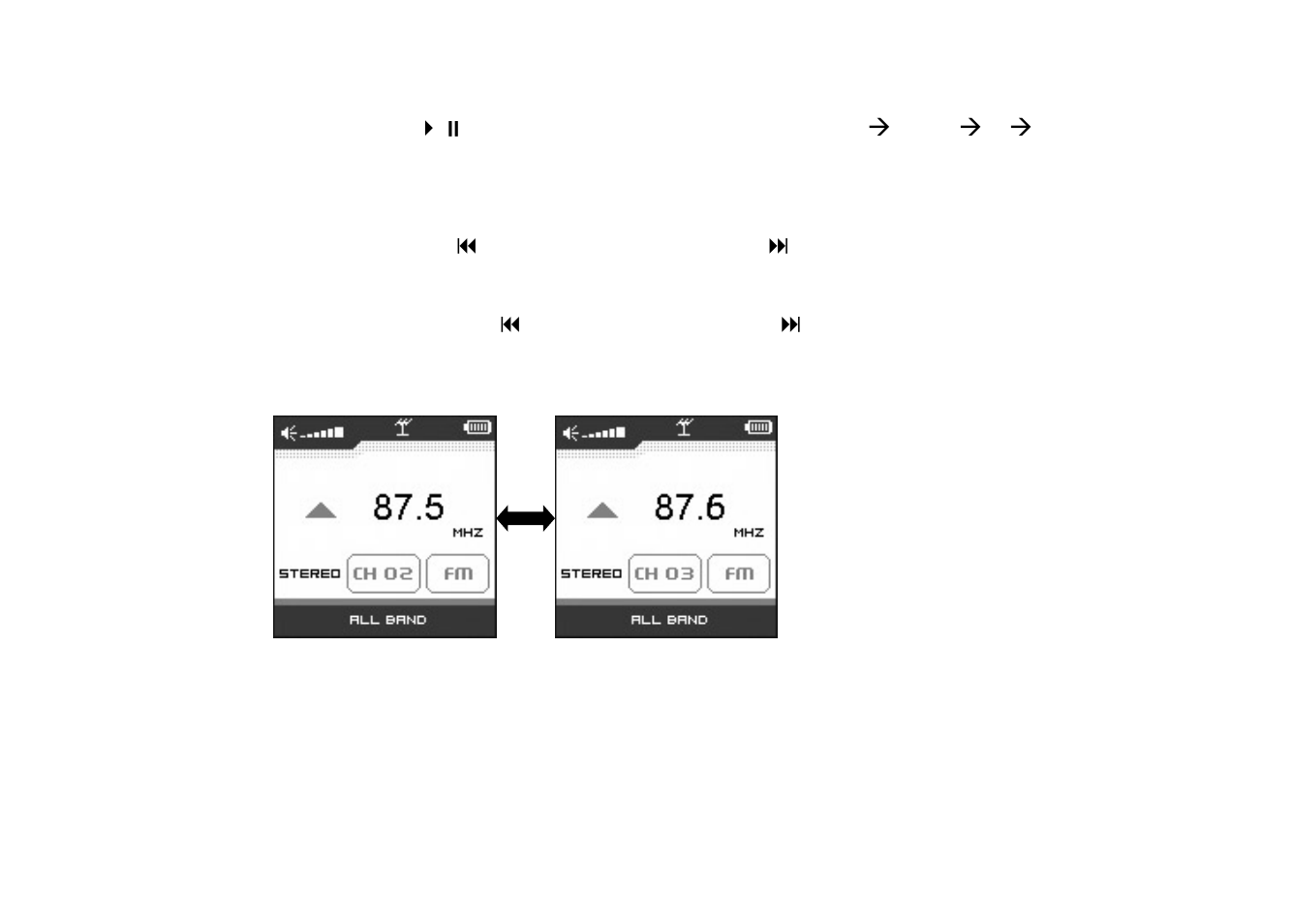 1 fm radio, Fm radio | Nextar MA750 User Manual | Page 35 / 57