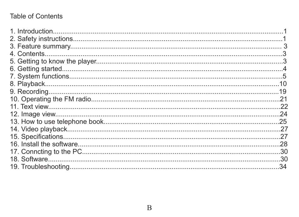 Nextar MA230 User Manual | Page 2 / 37