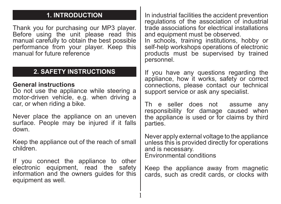 Nextar MA230 User Manual | Page 3 / 37