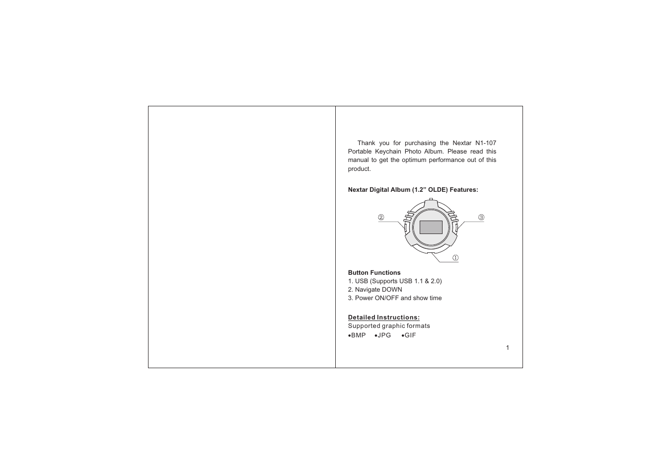 Nextar N1-107 User Manual | Page 2 / 7