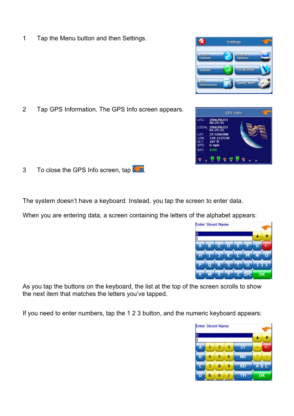 Entering data on the system | Nextar X3-10 User Manual | Page 4 / 40