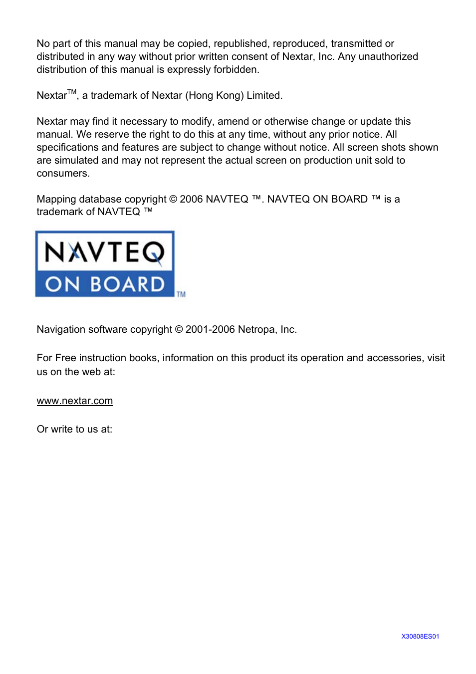 Nextar X3-10 User Manual | Page 40 / 40