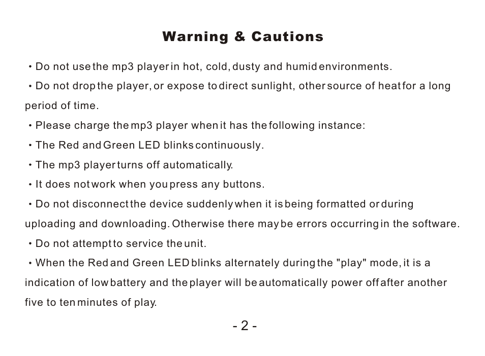 Т³гж 4, Warning & cautions | Nextar MA968 User Manual | Page 4 / 9
