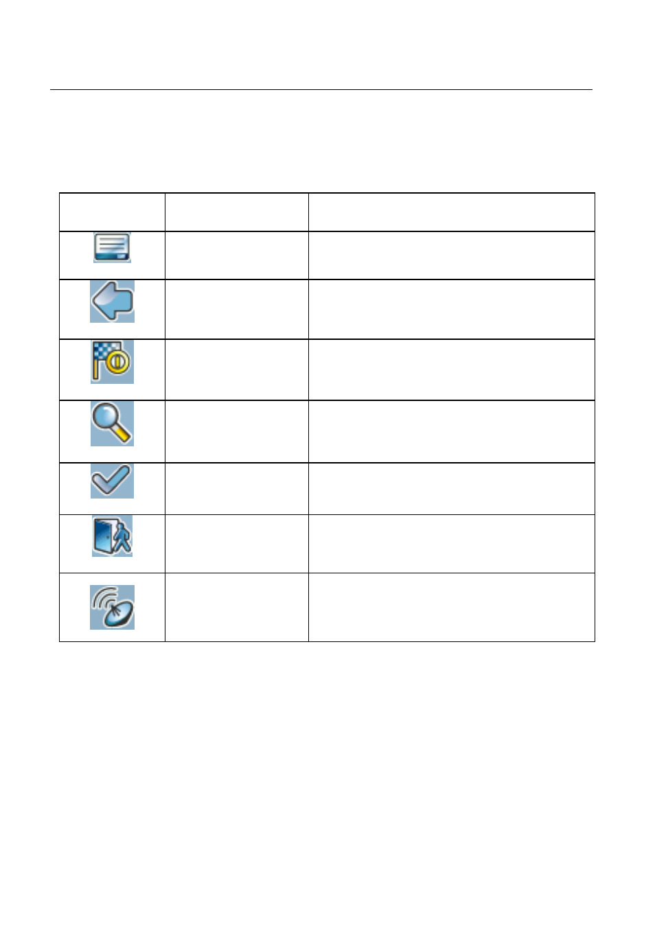 Icons | Nextar X3E User Manual | Page 5 / 38