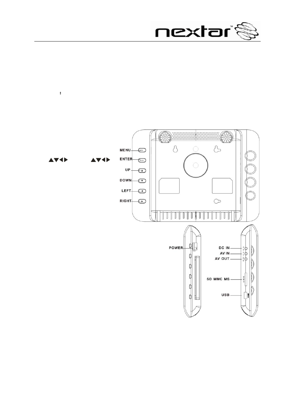 Key features and remote control key functions | Nextar N8-101 User Manual | Page 6 / 17