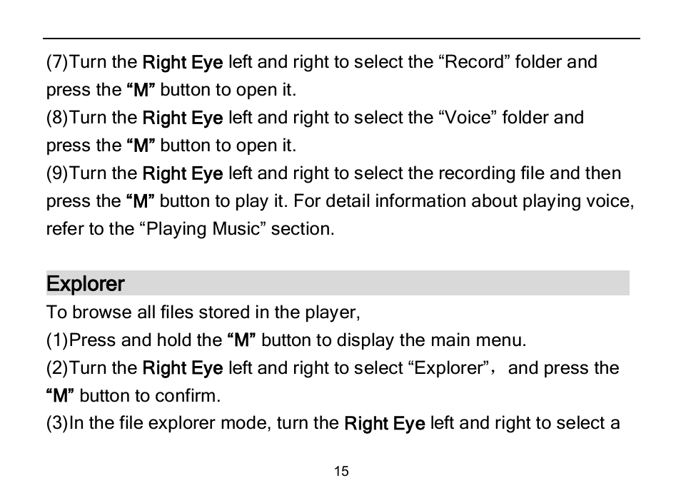 Explorer | Nextar MA589 User Manual | Page 16 / 30