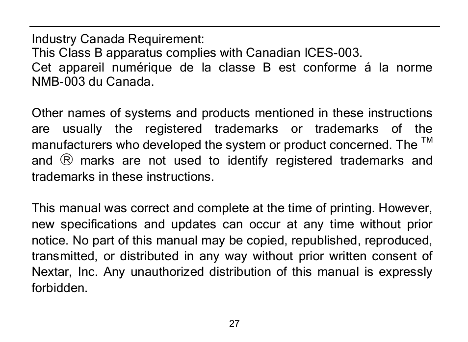 Nextar MA589 User Manual | Page 28 / 30