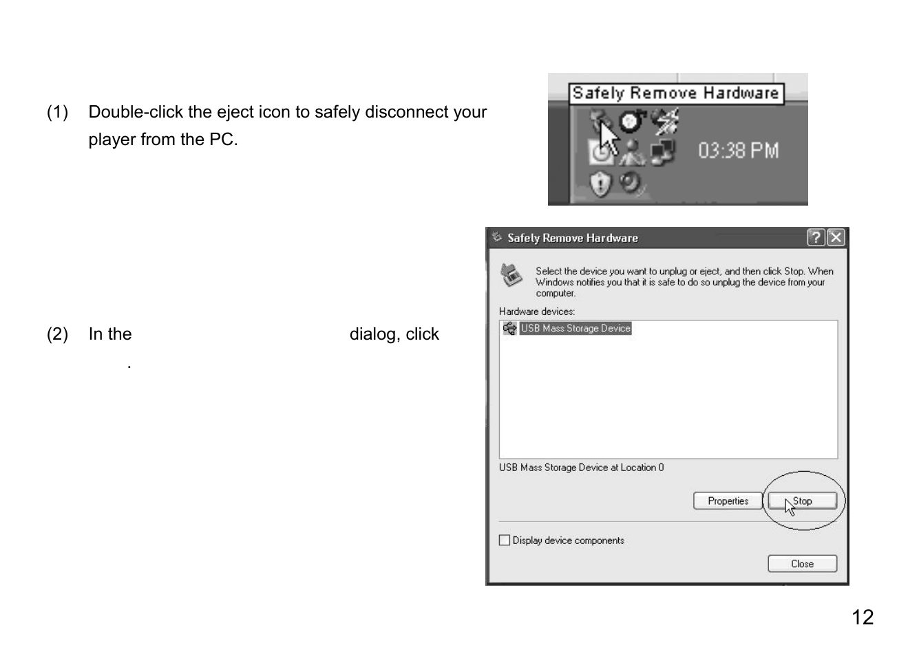 Remove from usb port | Nextar MA791 User Manual | Page 16 / 33