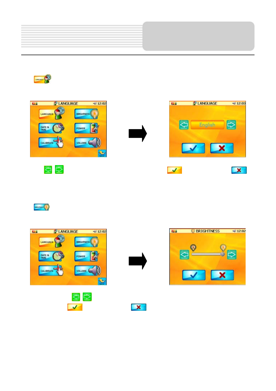 General setup | Nextar X3-01 User Manual | Page 13 / 21