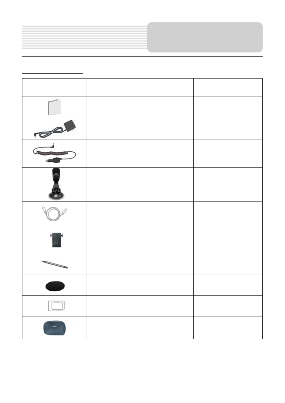 Accessories | Nextar M3-01 User Manual | Page 6 / 23