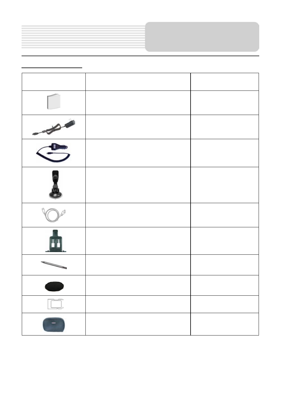 Accessories | Nextar 4.3 Q4 User Manual | Page 5 / 23