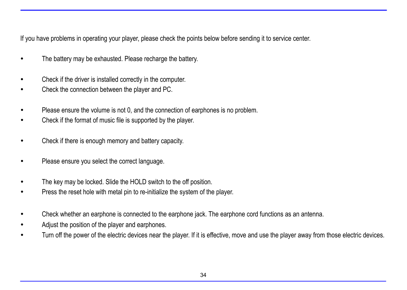 Troubleshooting | Nextar MA715A User Manual | Page 38 / 44