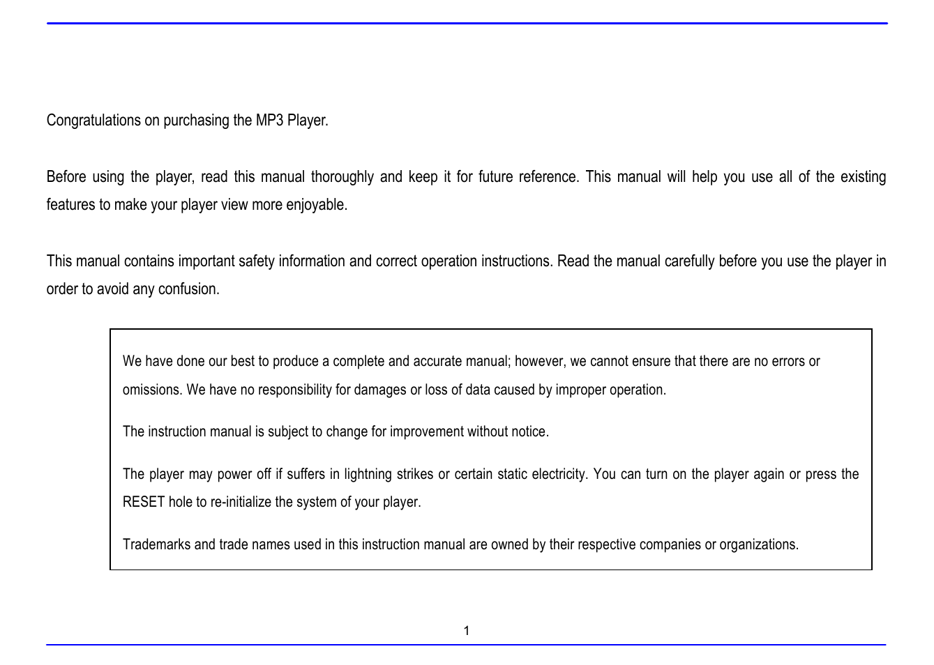 Introduction | Nextar MA715A User Manual | Page 5 / 44