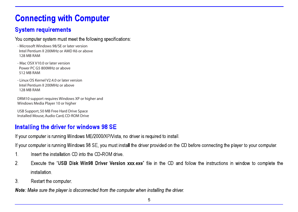 Nextar MA715A User Manual | Page 9 / 44