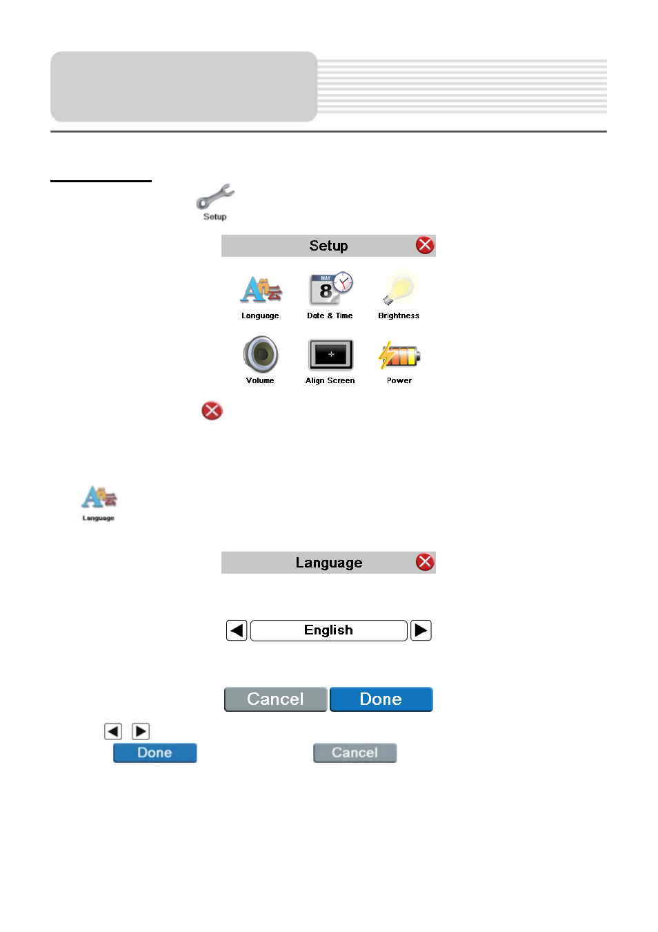 General setup | Nextar X30908EH02 User Manual | Page 13 / 26