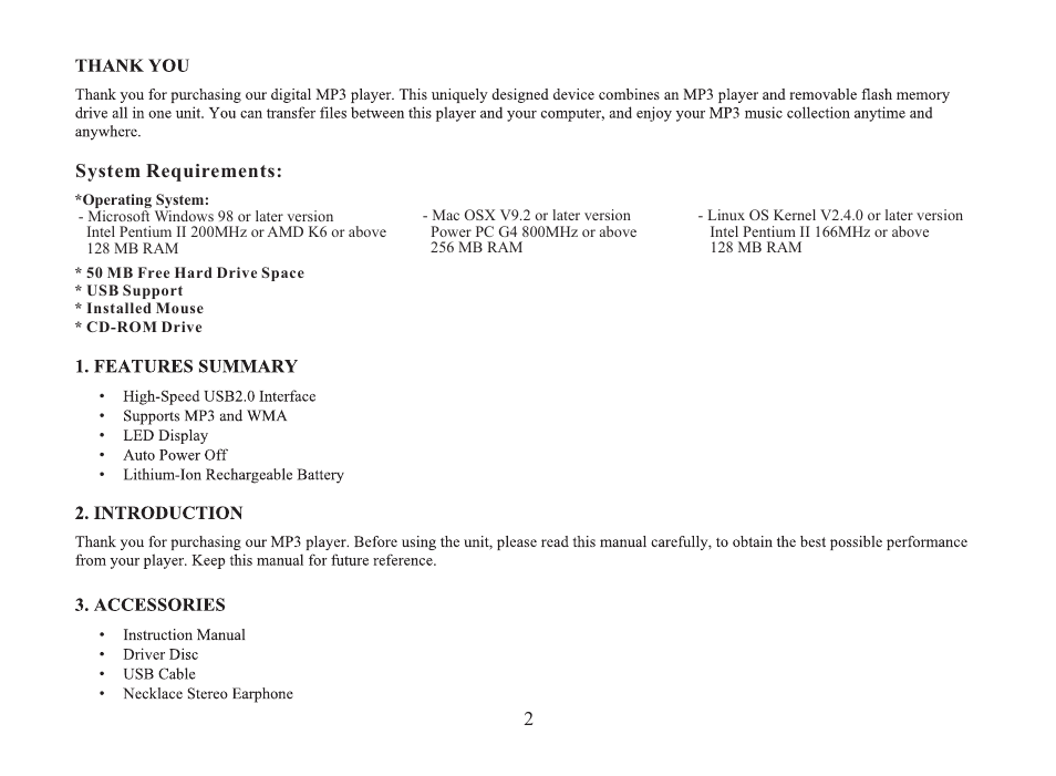 Nextar MA166 User Manual | Page 3 / 10