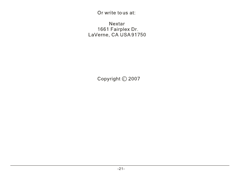 Nextar MA933A User Manual | Page 23 / 23