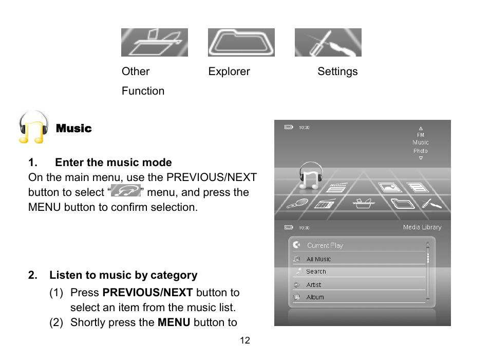 Nextar MA809 User Manual | Page 13 / 53