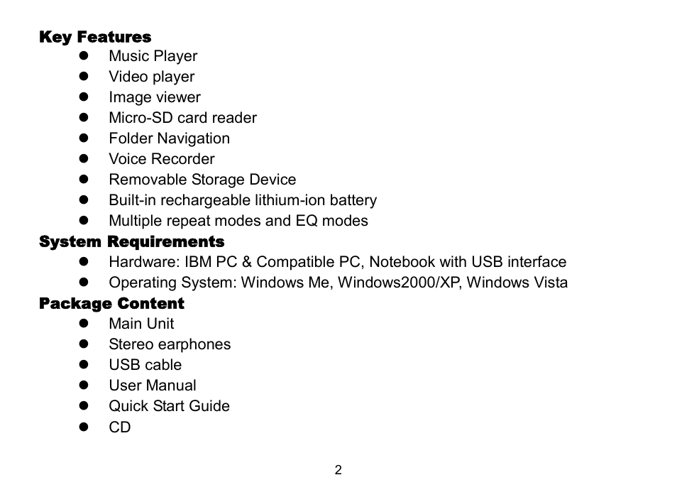 Nextar MA809 User Manual | Page 3 / 53