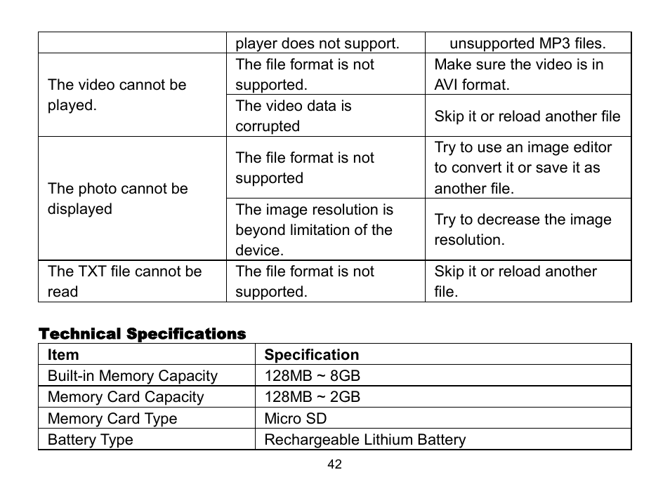 Nextar MA809 User Manual | Page 43 / 53