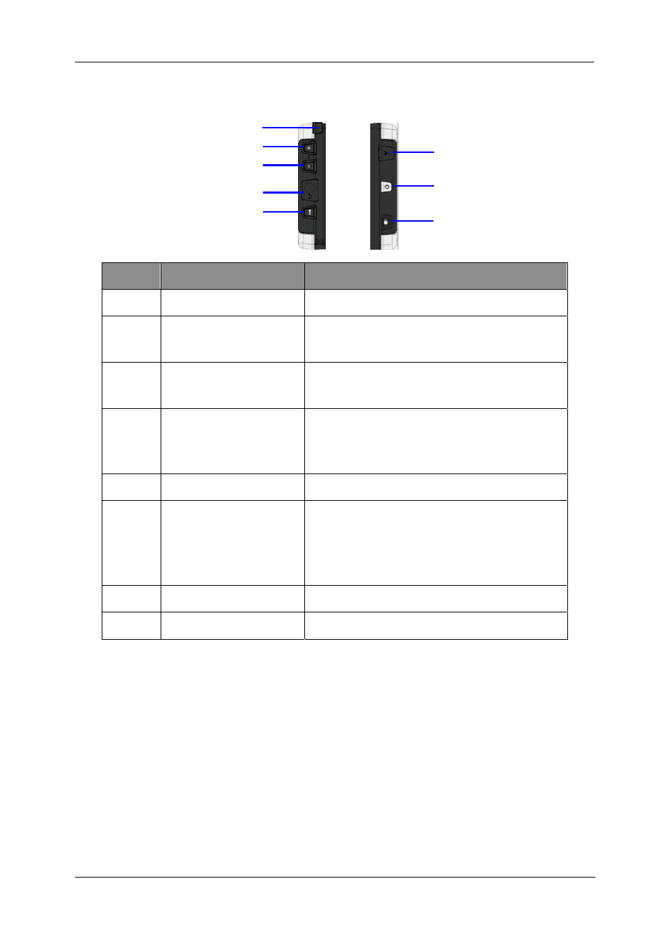 Left and right side views, Number | Nextar SNAP3 User Manual | Page 12 / 41