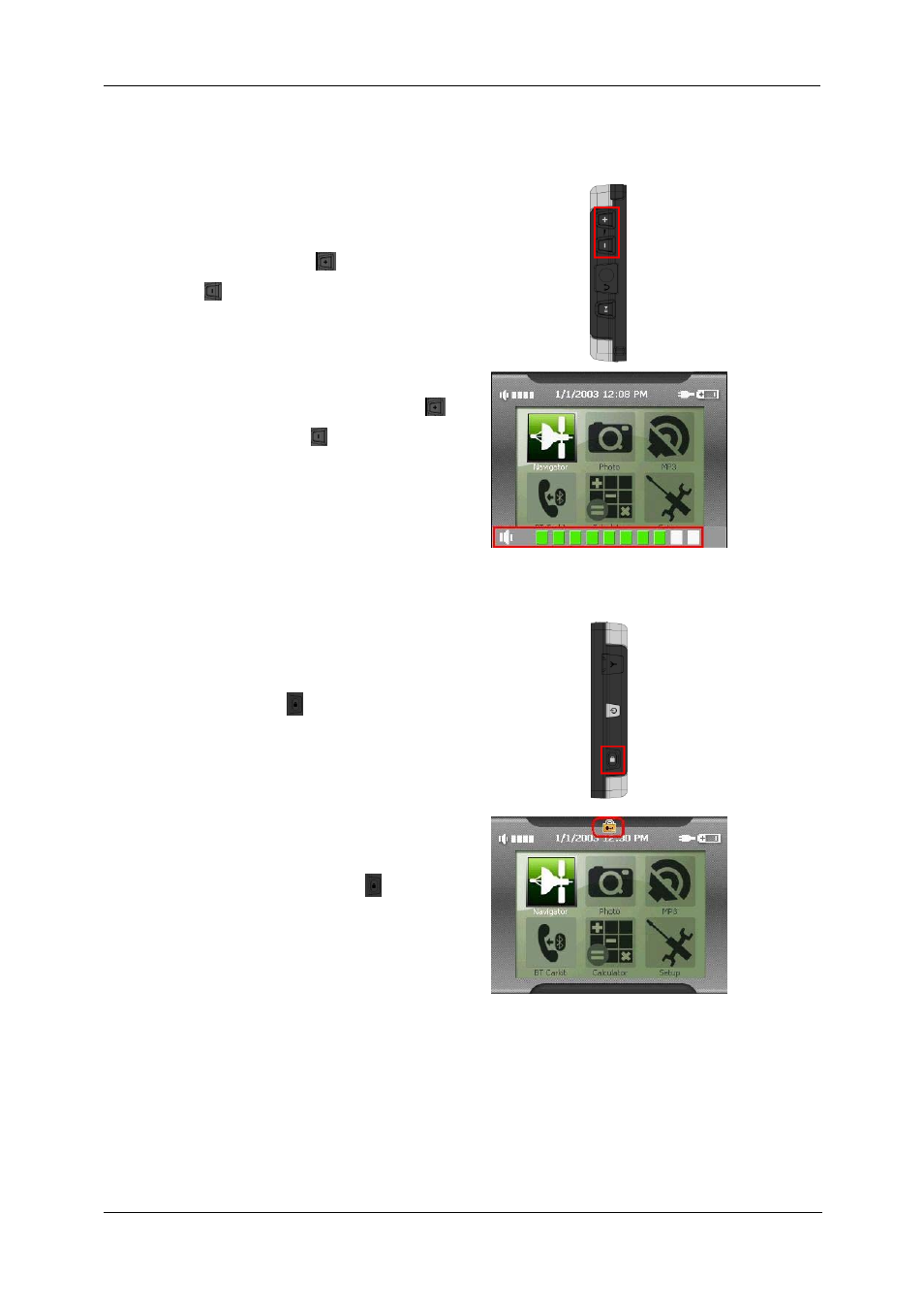 System volume control, Hold key, Ystem | Olume, Ontrol | Nextar SNAP3 User Manual | Page 20 / 41