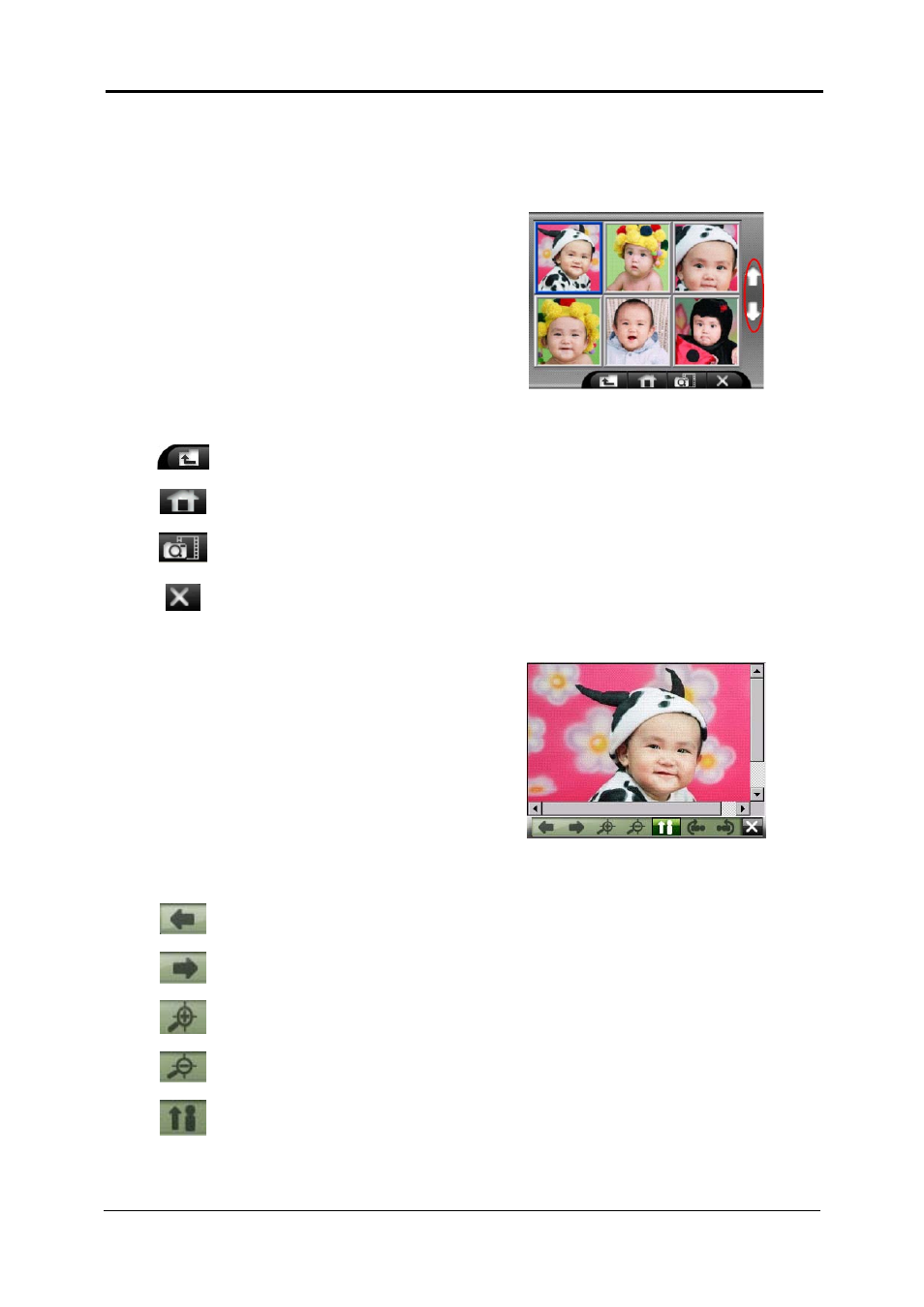 Viewing photos | Nextar SNAP3 User Manual | Page 35 / 41