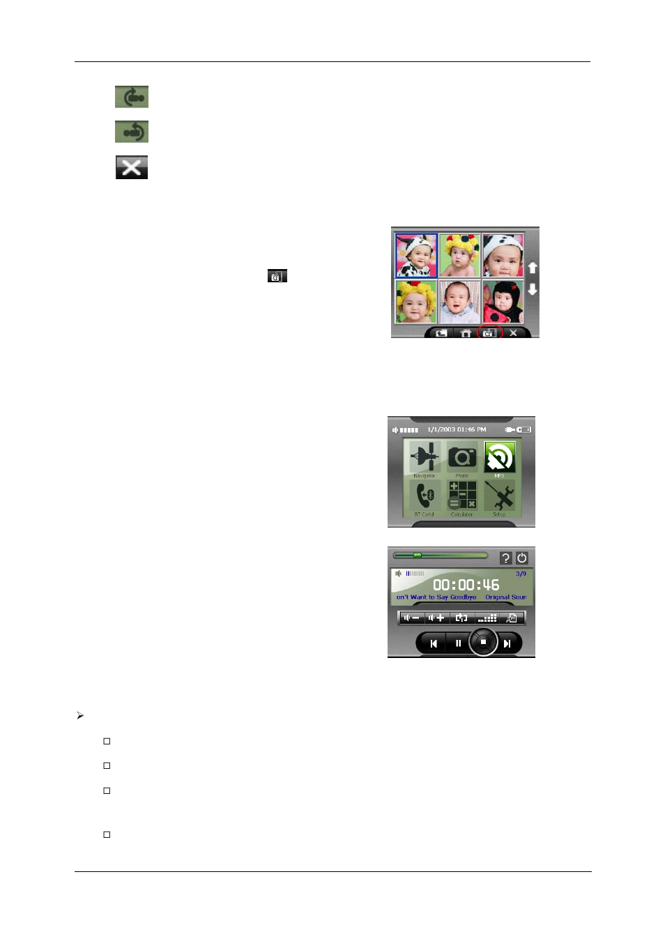 Using the slideshow, Mp3 player, Mp3 p | Layer | Nextar SNAP3 User Manual | Page 36 / 41