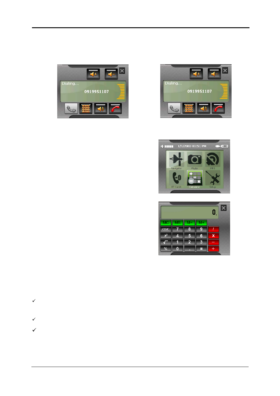 Phone shell, Calculator, Alculator | Nextar SNAP3 User Manual | Page 41 / 41