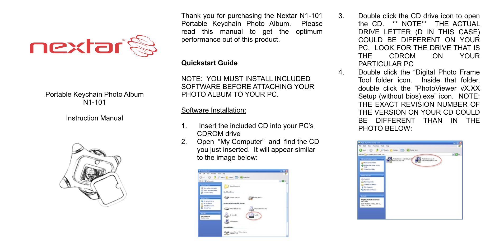 Nextar N1-101 User Manual | 5 pages