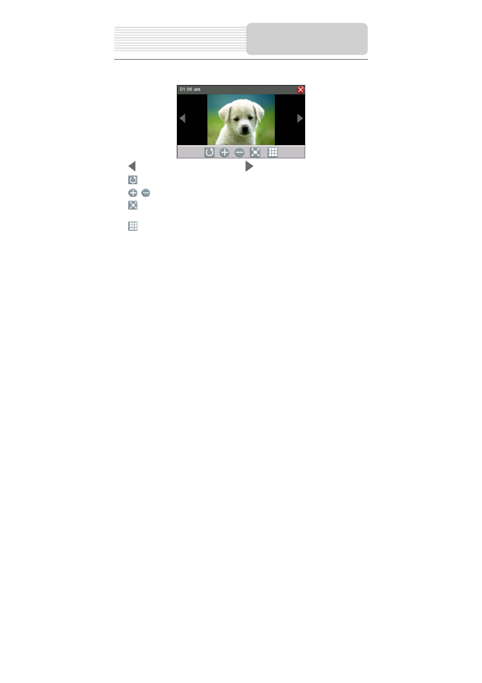 Photo viewer | Nextar Q4-03 User Manual | Page 21 / 26