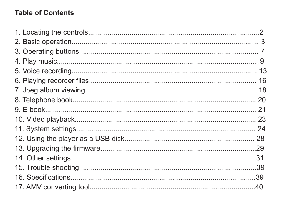 Nextar MA206 User Manual | Page 2 / 44