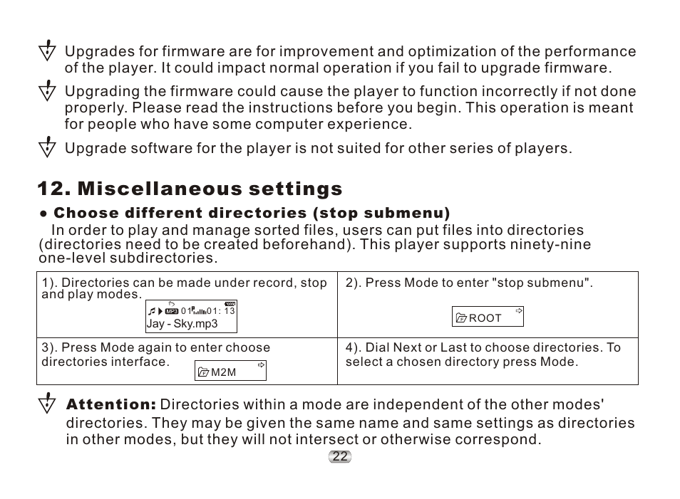 页 26, Miscellaneous settings | Nextar ma977 User Manual | Page 26 / 34