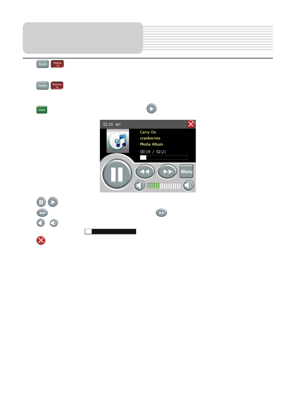 Playing music | Nextar ME User Manual | Page 19 / 26